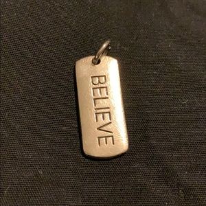 Origami owl believe charm